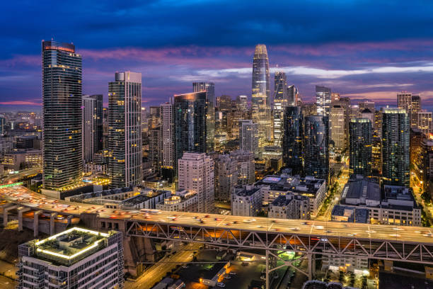 istock Night Aerial View of San Francisco 1340934759