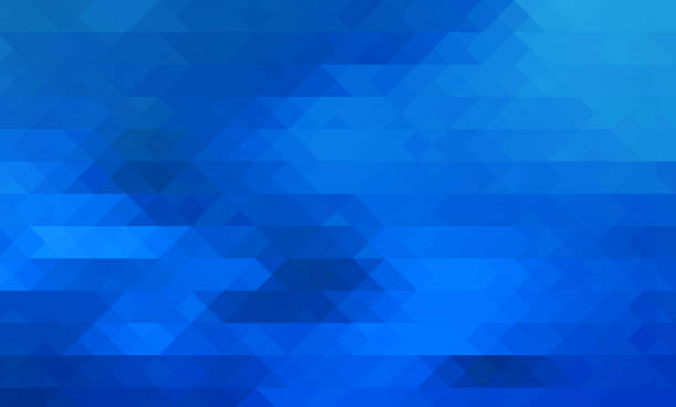 istock gradient blue modern triangles abstract illustration background. digital futuristic mosaic triangles background for template, presentation. abstract blue in low polygon pattern. 1340936067