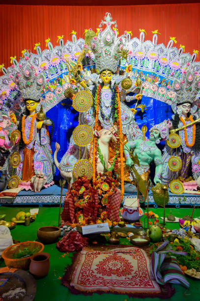 istock Durga Puja festival, Howrah, West Bengal, India 1340943867