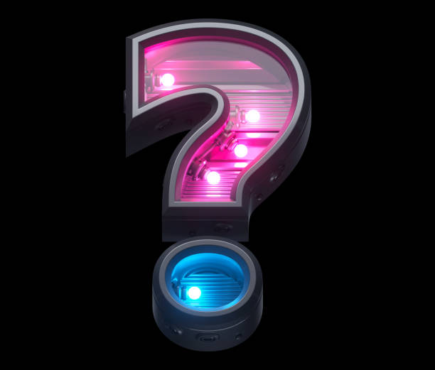 istock Ultraviolet lamp futuristic font. 1340944415