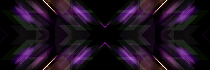 Luminous lines of an oblique cross. Abstract futuristic background.