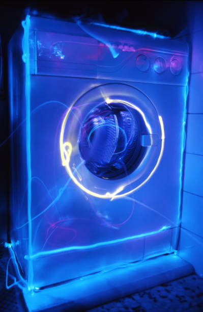 Light Painting of A Washing Machine