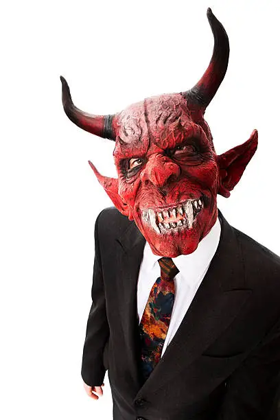 Evil demon in a business suit. Camera: Canon EOS 1Ds Mark III.