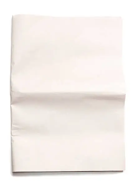 Photo of Blank unfolded newspaper