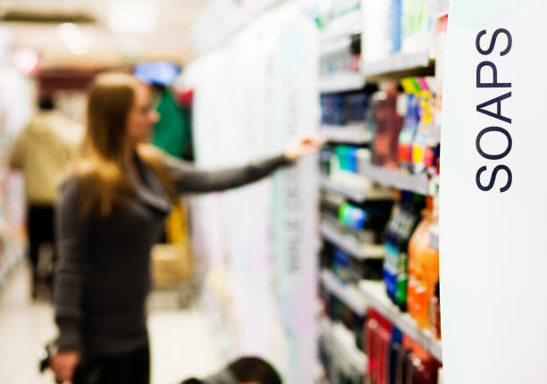 istock Shopping for toiletries 134096972