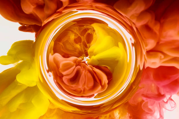istock Fluid art abstract background color ink in water mix 1340970705