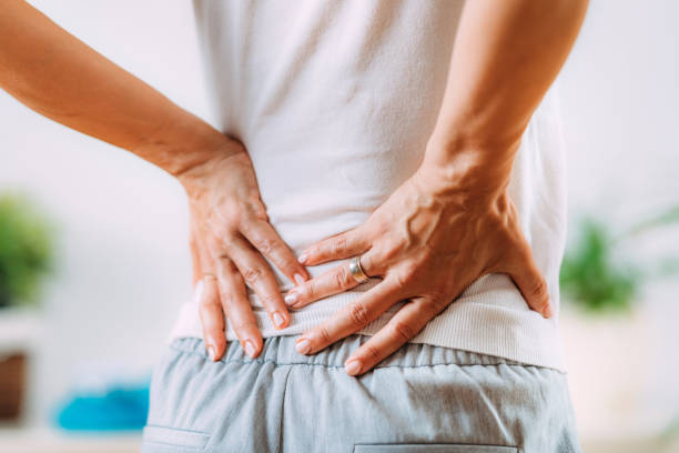 Sciatic Nerve Inflammation, Lower Back Pain stock photo