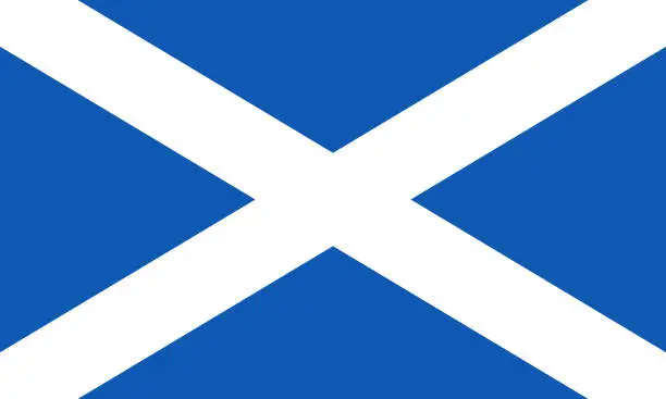 Vector illustration of Scotland Flag