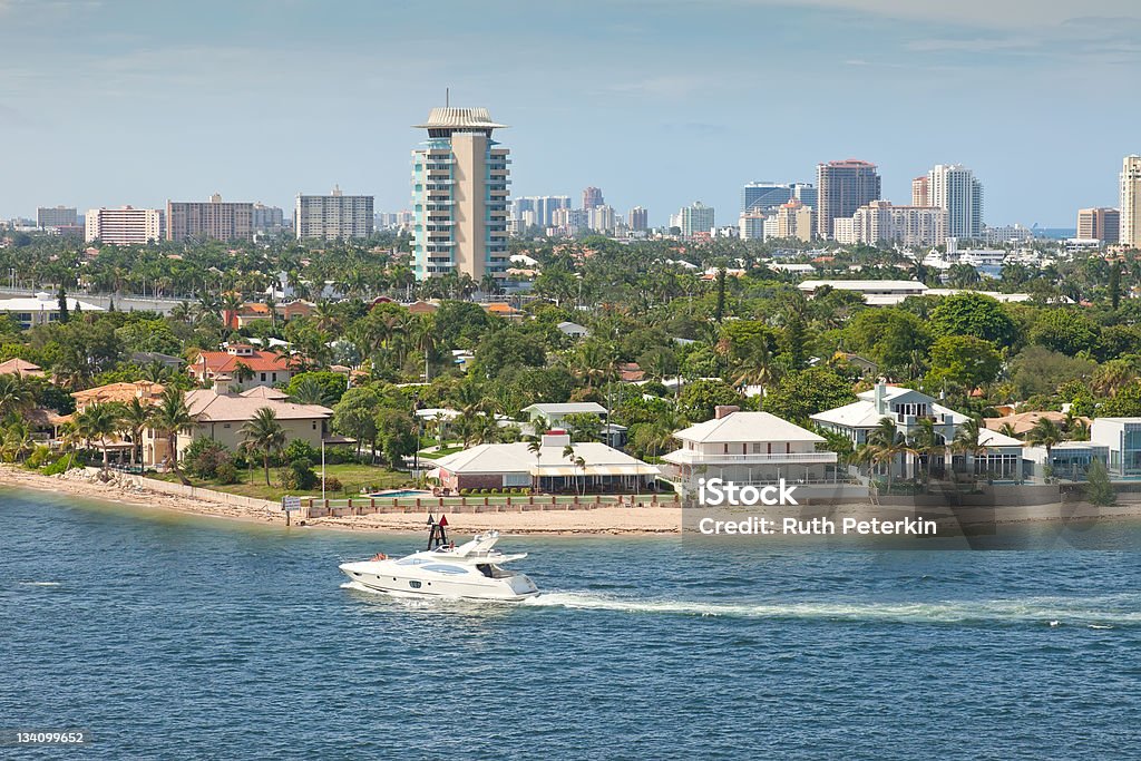 Beautiful City of Fort Lauderdale, Florida Beach Stock Photo