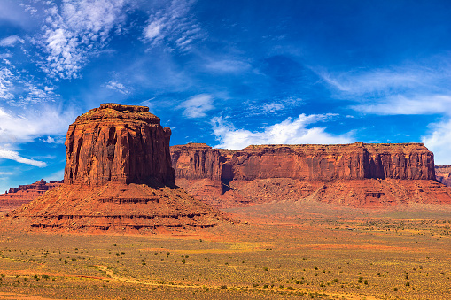Monument Valley in a sunny day, Arizona, USA