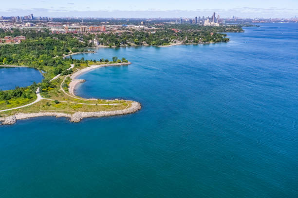 istock Aerial Colonel Samuel Smith Park and Toronto Cityview, Etobicoke, Canada 1341006735