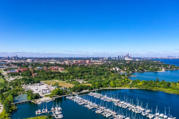 istock Aerial Colonel Samuel Smith Park and Toronto Cityview, Etobicoke, Canada 1341007416