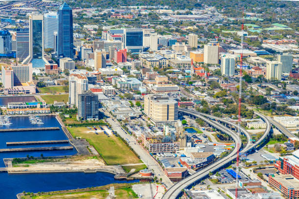 istock Jacksonville Florida Aerial Skyline 1341007498