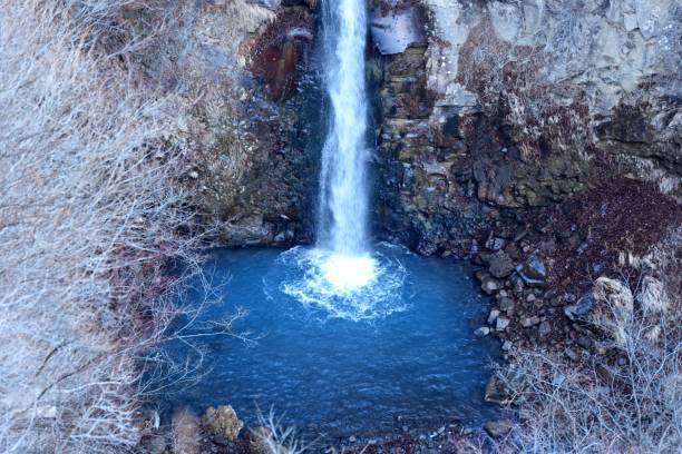 istock Blue water fall in winter, Nasu, Tochigi, Japan 1341017207