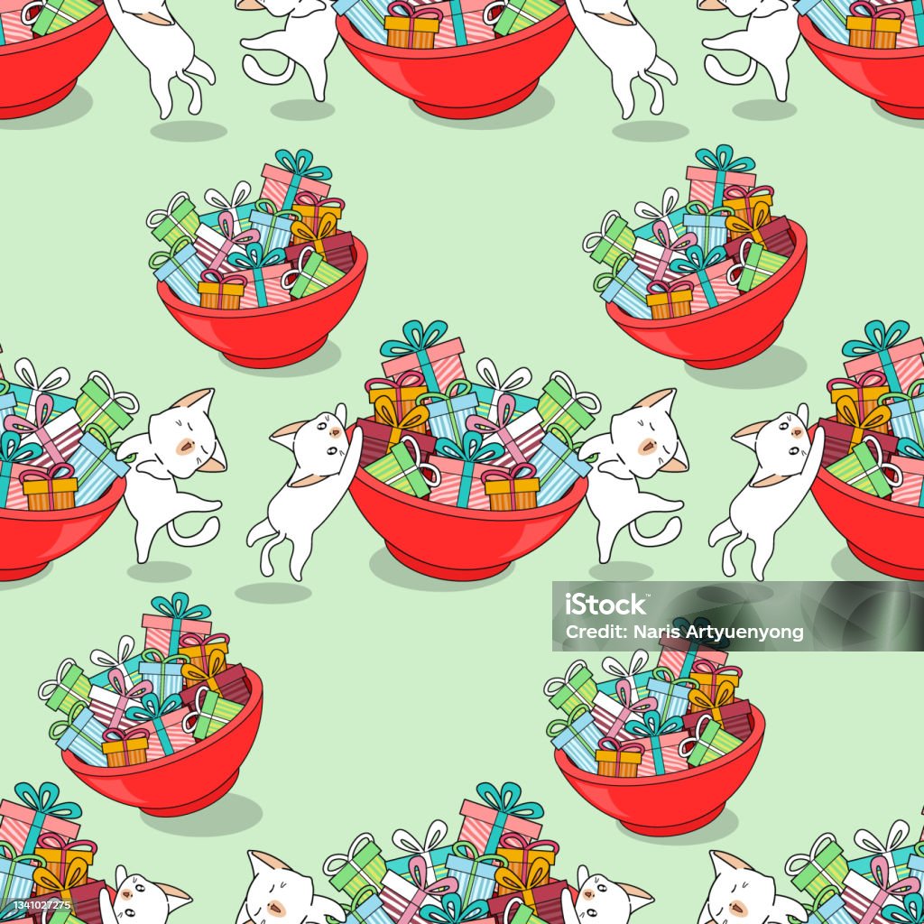 Seamless Cartoon Pattern Stock Illustration - Download Image Now ...