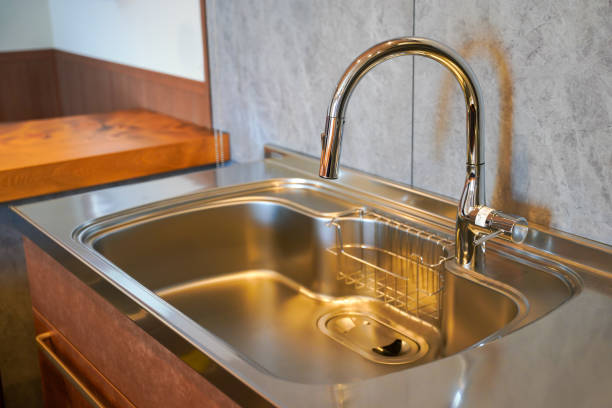 istock Newly built detached kitchen water place 1341030945