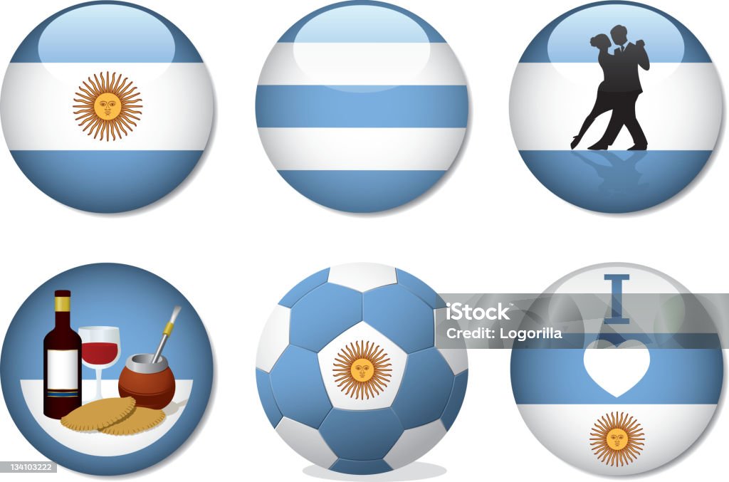 Emblemas-Argentina - Royalty-free Argentina arte vetorial
