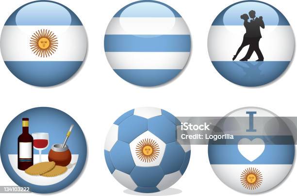 Emblemasargentina - Arte vetorial de stock e mais imagens de Argentina - Argentina, Etnia Argentina, Chá-Mate
