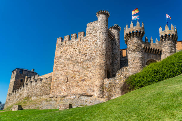 Guimaraes, Portugal-05-16-2022: Is a city and municipality located in northern Portugal, in the district of Braga. The city was settled in the 9th century, at which time it was called Vimaranes