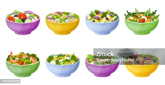 4,900+ Salad Bowl Stock Illustrations, Royalty-Free Vector Graphics & Clip  Art - iStock