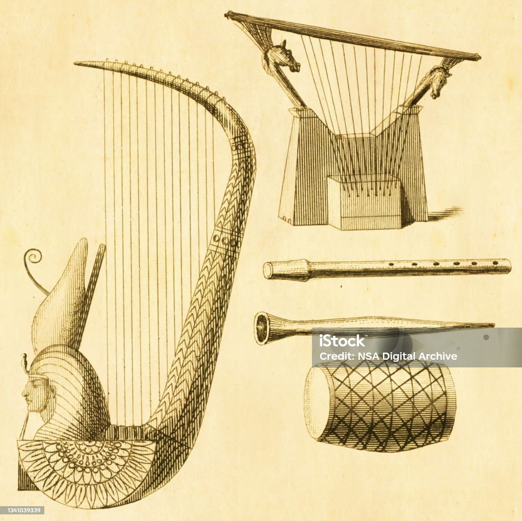 Звуки древнего египта слушать. Музыкальные инструменты древнего Египта арфа. Древнеегипетские смычковые инструменты.