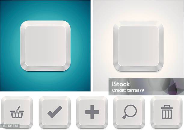Компьютерная Клавиатура На Пуговицах Icon Square — стоковая векторная графика и другие изображения на тему Клавишная панель - Клавишная панель, Компьютерная клавиатура, Кнопка для нажатия