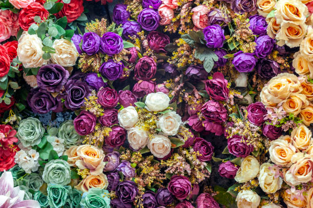 istock Flower garden, parterre, flowers, beatiful spring. 1341051231