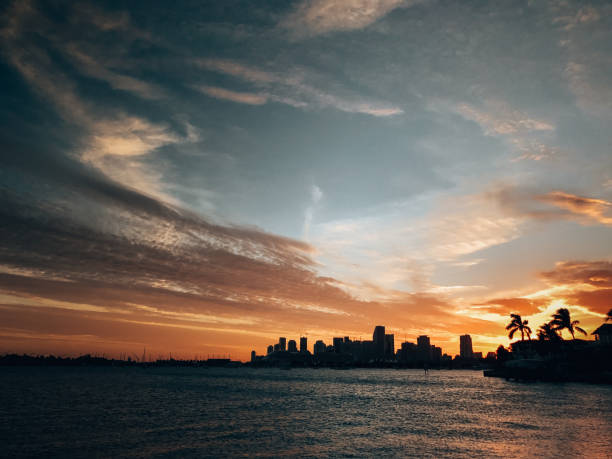 istock gold sunset in miami 1341052524