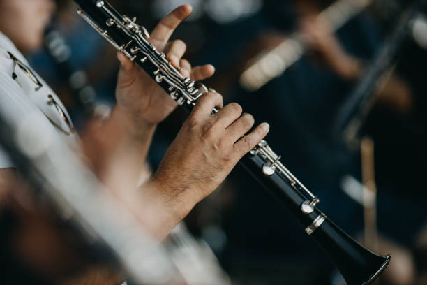 istock Close Up Man Playing Clarinet 1341058147