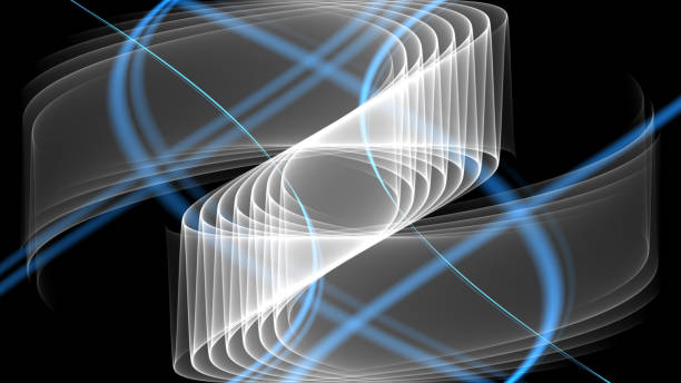 istock Abstract background 4k monochrome blue white gray light dark black waves and lines 1341063824