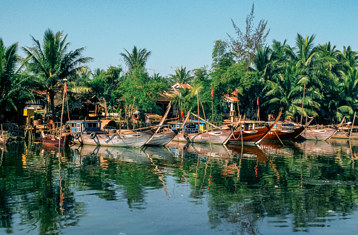 A fishing village in the Mekong Delta in Southern Vietnam