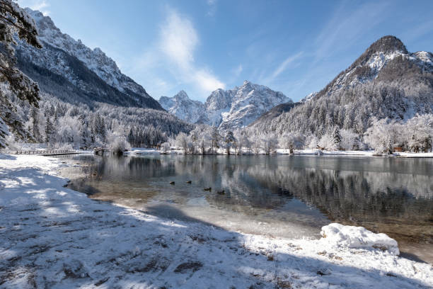 istock Mountain lake Jasna in winter 1341071043