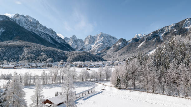 istock Kranjska Gora town at winter 1341071064