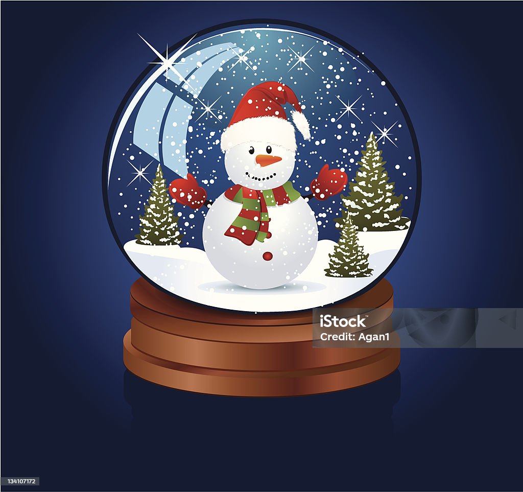 Snow globe - Lizenzfrei Baum Vektorgrafik