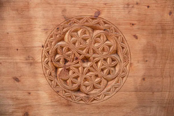 Photo of decoration on wood