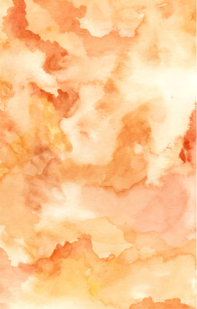 istock Hand painted of brown abstract watercolor background. 1341088542