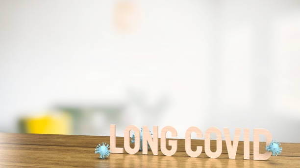istock The long covid text and virus for medical or outbreak  concept 3d rendering 1341090469