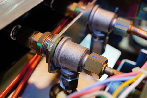 istock Copper fittings Solenoid valve 1341090771