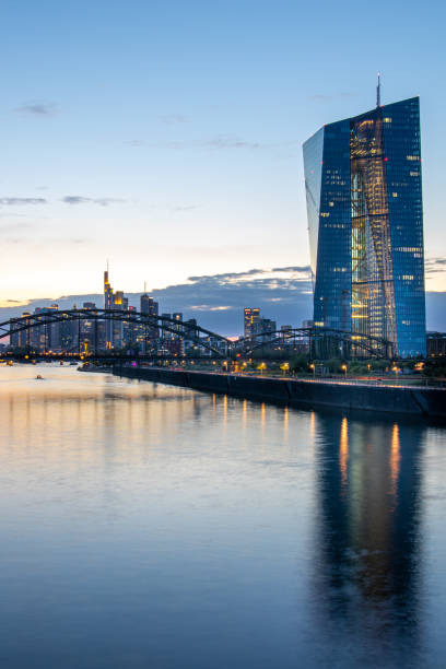 istock Frankfurt Skyline and ECB Tower at blue hour 2 1341098117