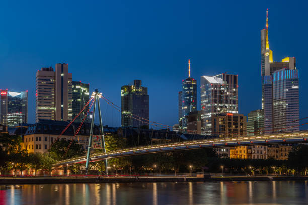 istock Skyline of Frankfurt with Holbeinsteg 1 1341098204