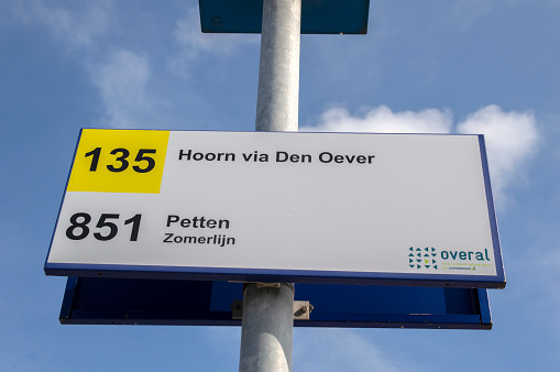 Bus Stop 135 And 851 At The Train Station At Den Helder The Netherlands 23-9-2019