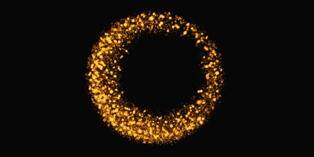 istock gold glitter circle abstract swirl light effect sparkling star dust 3d illustration 1341101780