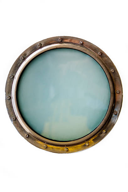 istock A porthole window isolated on a white background 134110218