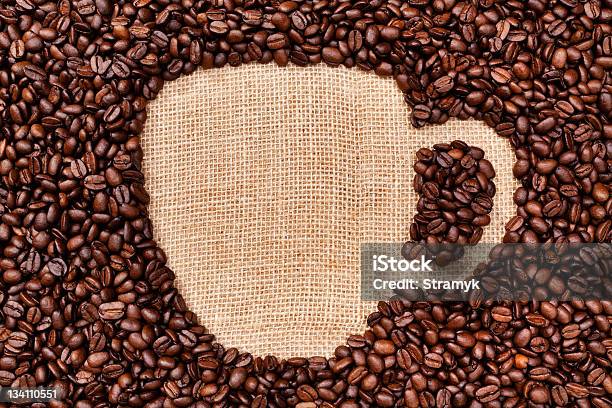 Taza De Café Foto de stock y más banco de imágenes de Algodón - Textil - Algodón - Textil, Arpillera, Asado - Alimento cocinado