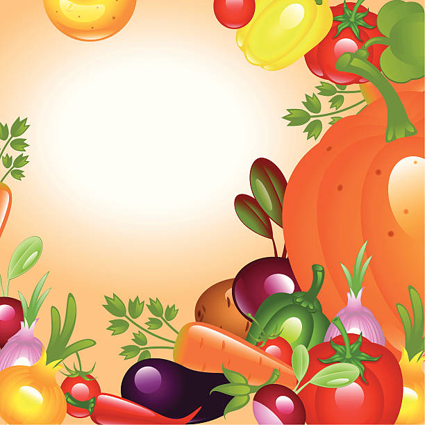 Thanksgiving. Vegetables background banner to Thanksgiving. Vegetables background. lunch borders stock illustrations