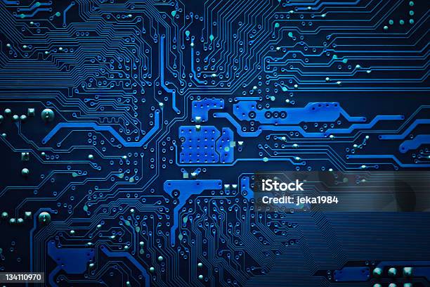 Obwód Drukowany - zdjęcia stockowe i więcej obrazów Obwód drukowany - Obwód drukowany, Wydrukować, Przemysł elektroniczny