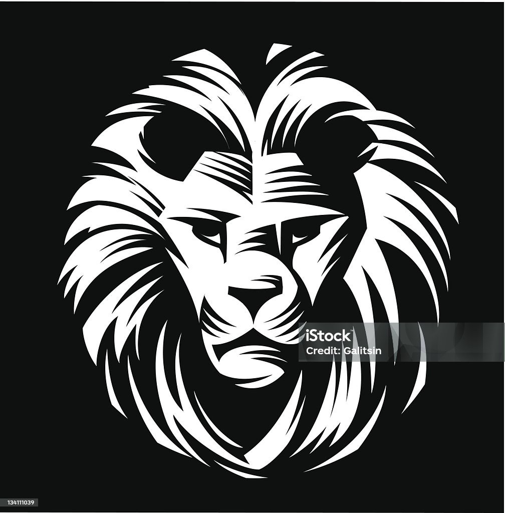 ライオンヘッドの飾り - ベクター画像のロイヤリティフリーベクトルアート