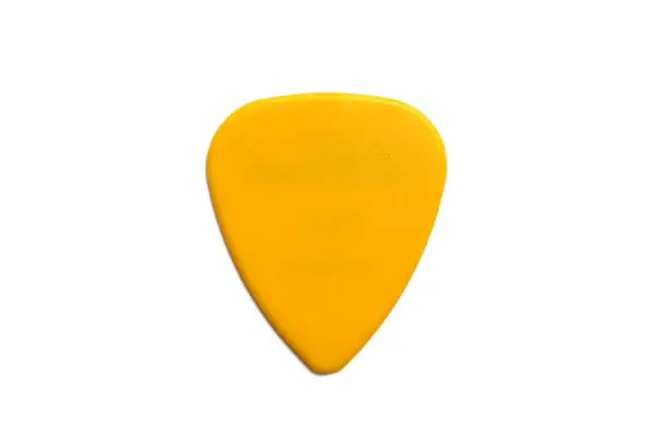 Guitar pick isolated on white background