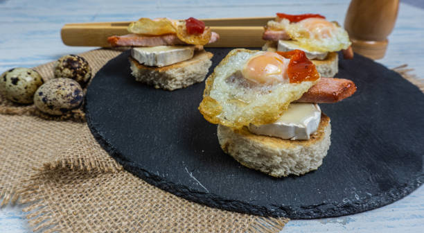 tenderloin, quail egg and goat cheese