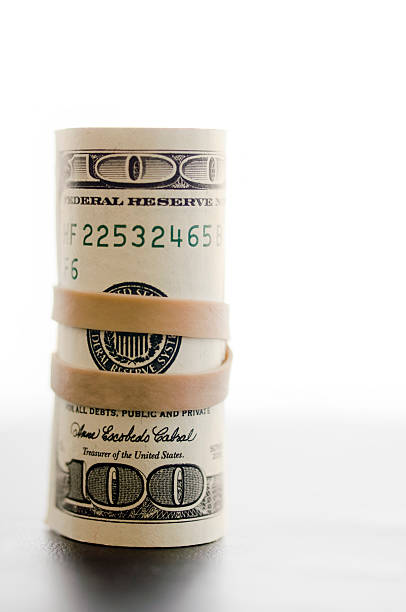 istock Roll of 100 Dollar Bills 134112060